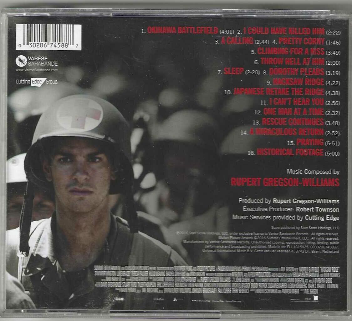 Rupert Gregson-Williams ‎– Hacksaw Ridge (Gebraucht) in Genève für CHF ...