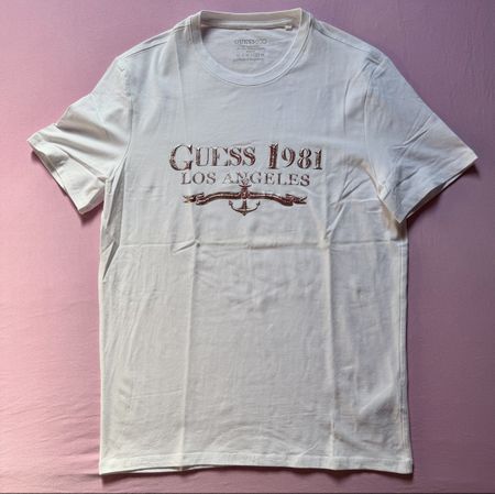 T-shirt GUESS 1981 Los Angeles - Blanc - Taille XL