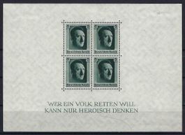 Deutsches Reich 1937 Briefmarkenblock postfrisch