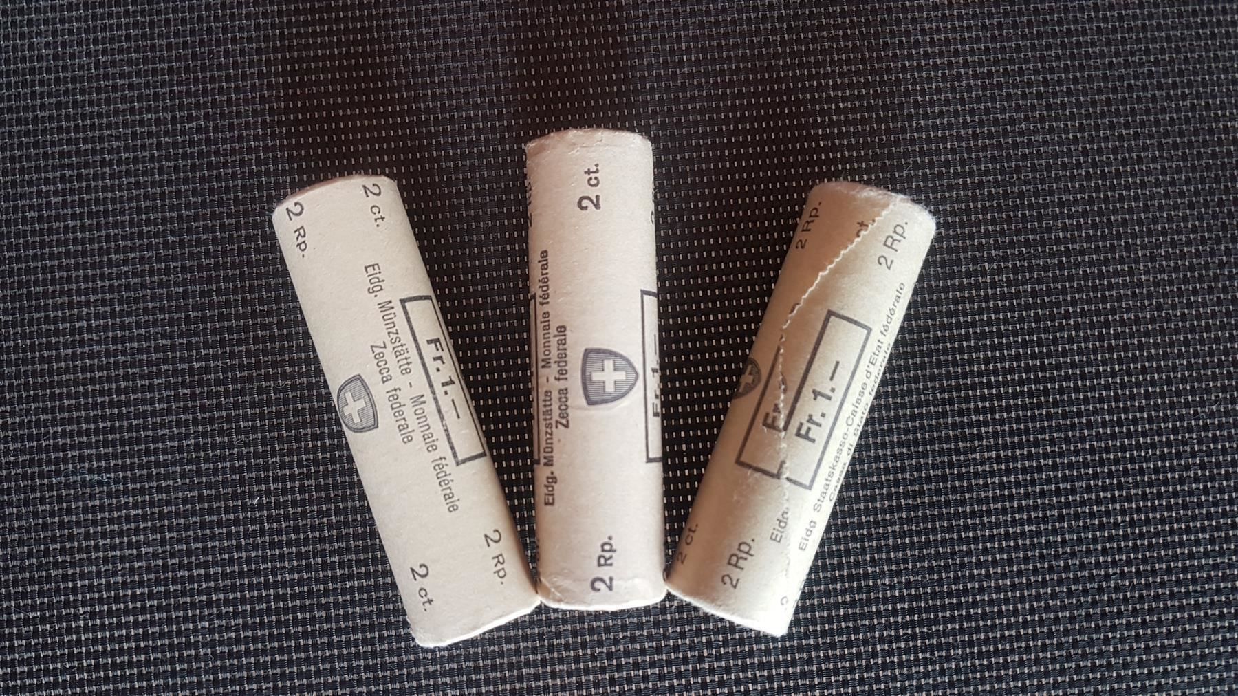 Tutti le monete: 3 Rollen 2 Rp (1969) – Nuovo e nell'imballaggio originale da Schönenwerd venduto da edursu