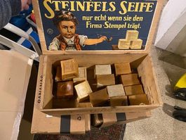 Original Steinfels Seifen Kiste Werbung Papier Seifen Box