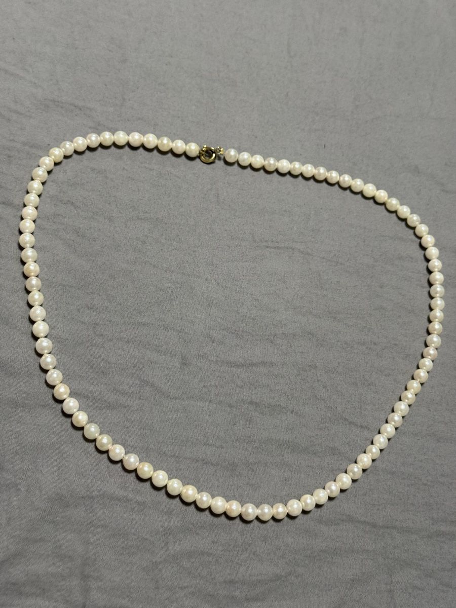 Perles (synthétiques): Kette mit Perlen Akoya  – D'occasion à Oberhof par RealStone 8
