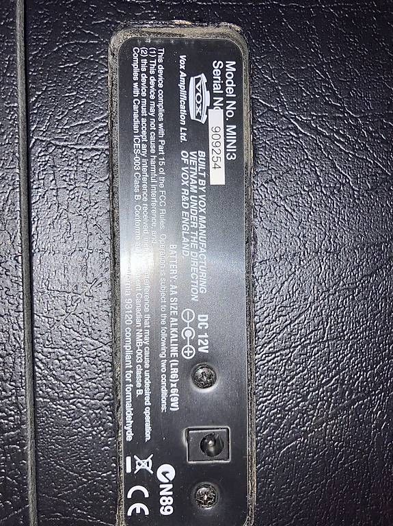 Amplificateurs: Vox Mini  – D'occasion à Pully par yan_w5mm 2