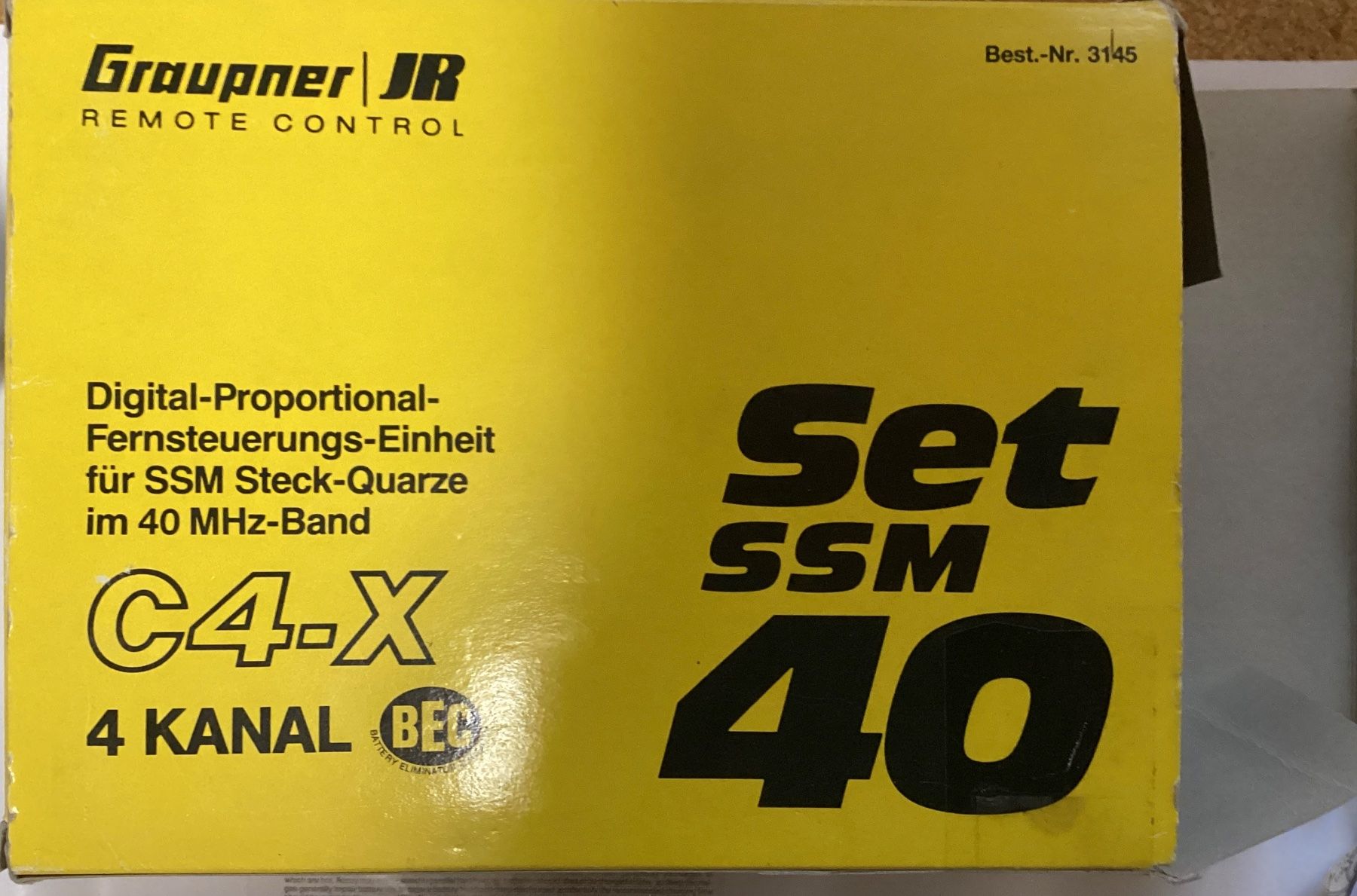 Graupner Modellismo RC: Graupner Remote Control Set SSm 40, Turbo 6 Plus Schnellader – Usato da Röthenbach Hbsee venduto da rob_8nwl