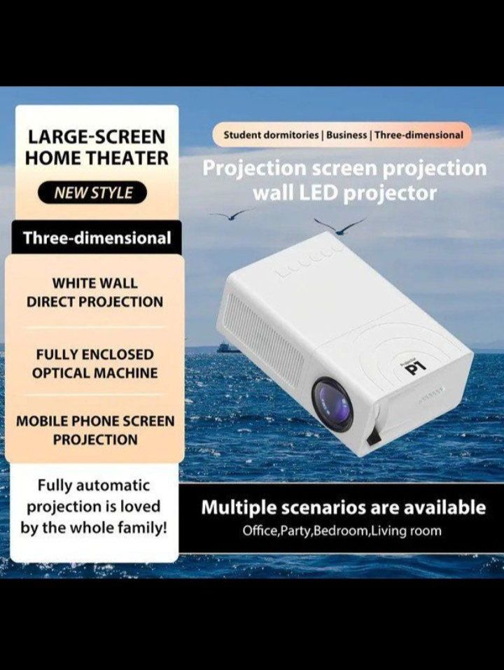 Proiettori: ANDROID IOS FULL HD PROJECTEUR COMPACT PORTABLE+TELECOMMANDE – Nuovo e nell'imballaggio originale da Servion venduto da josephine22 5