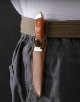 Haushalt Hand Gehackte Fleisch / Obst Messer  mit Etui!
