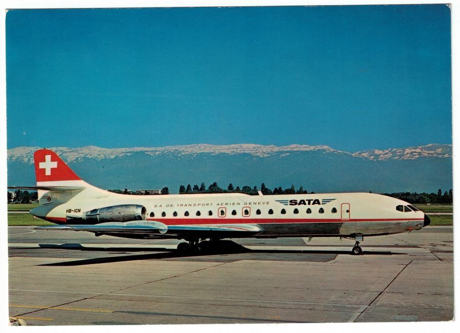 Cartoline postali: SATA Super-Caravelle 10 R – Usato da Frauenfeld venduto da POML