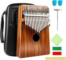 17 Schlüssel Daumenklavier Kalimba Thumb Piano Finger Solide