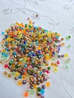 200x Facetten Perlen galvanisiert 4mm