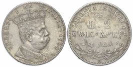 Italienisch-Eritrea, 2 Lire 1890 Rome