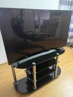 TV-Möbel Glas Schwarz gebogen gebraucht