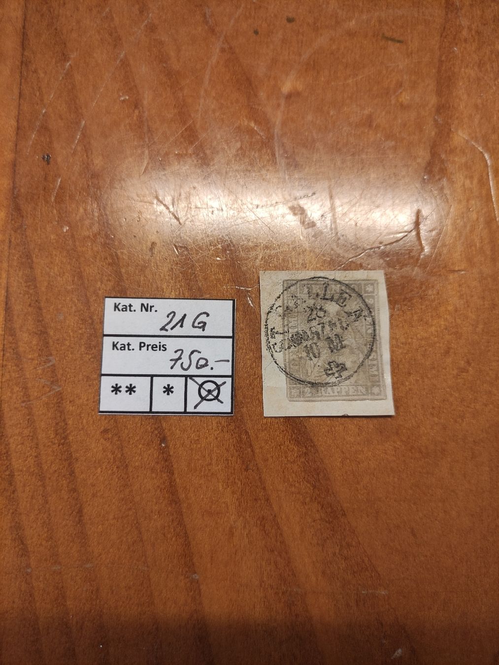 Alle Briefmarken: Strubel 21G – Gebraucht aus St. Gallen von Pintador