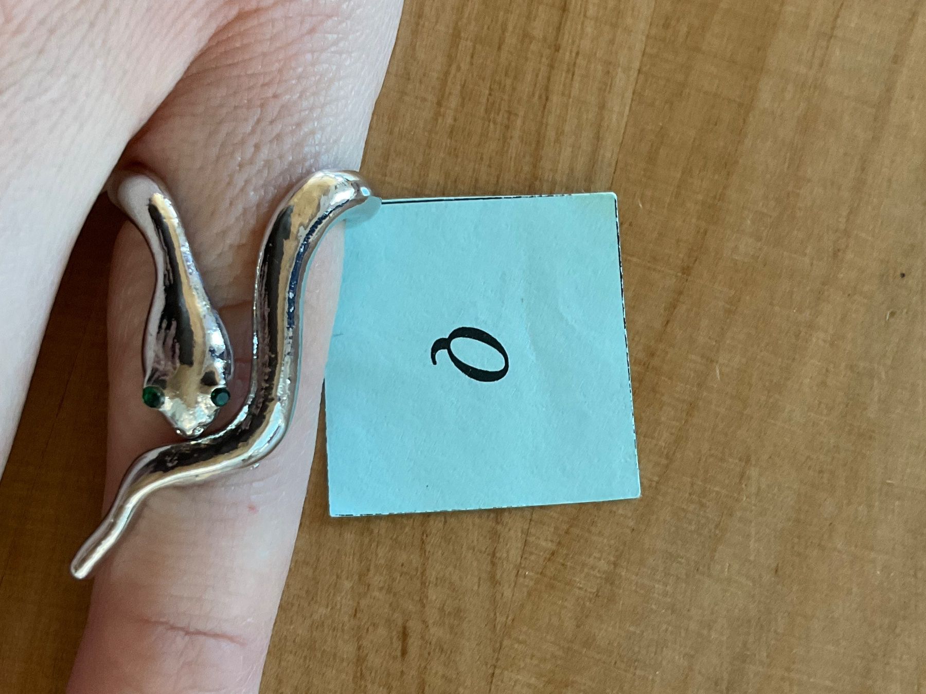 Anelli: Schlangen Fingerring / Modeschmuck Gr. 54 – Usato da Rümlang venduto da Sambas19