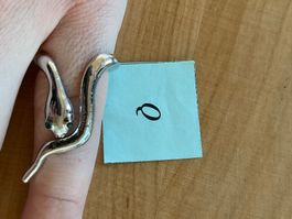 Schlangen Fingerring / Modeschmuck Gr. 54