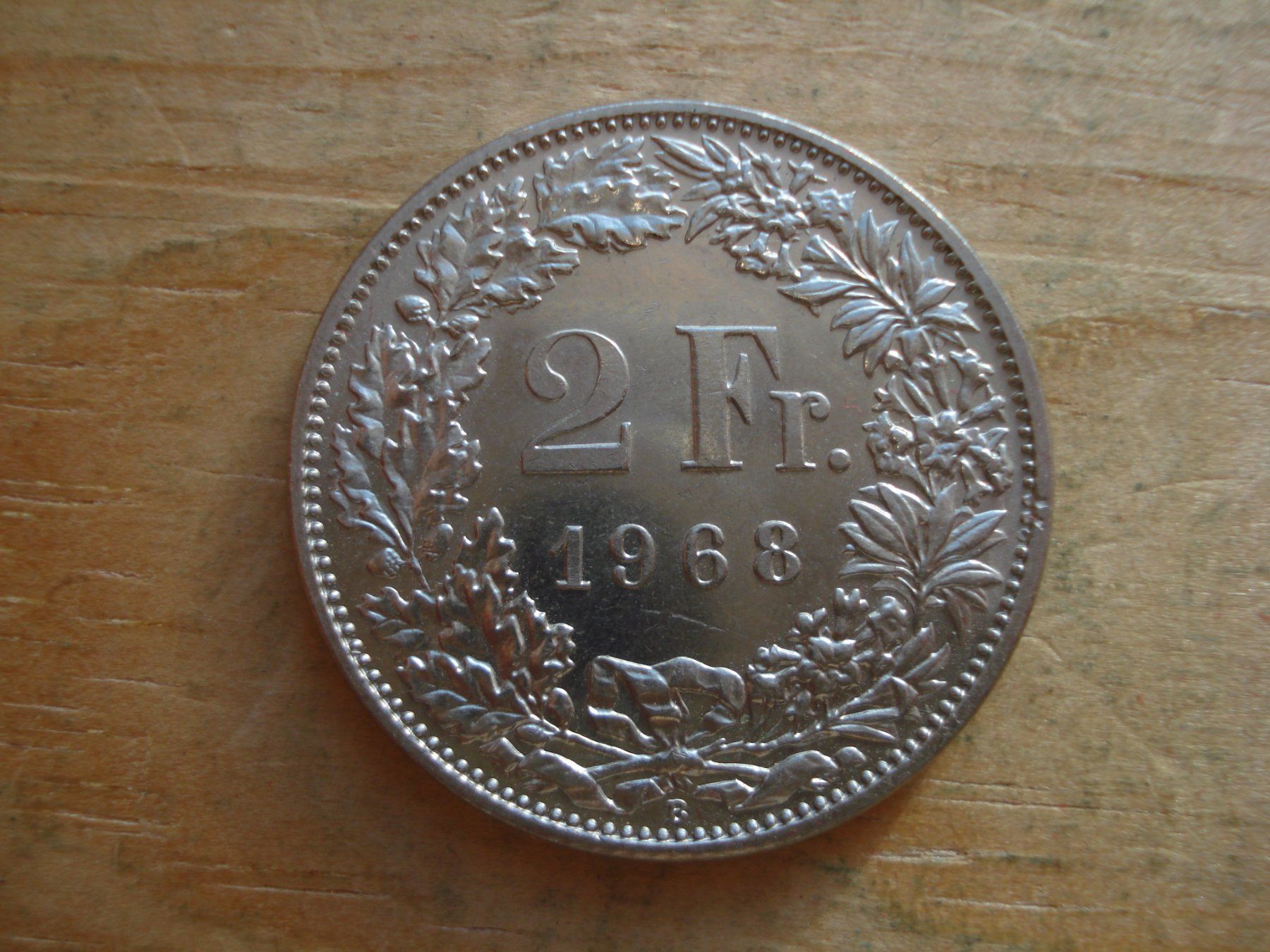 Tutti le monete: (S) 2 Franken 1968 STGL – Usato da Erlach venduto da Net-Coins