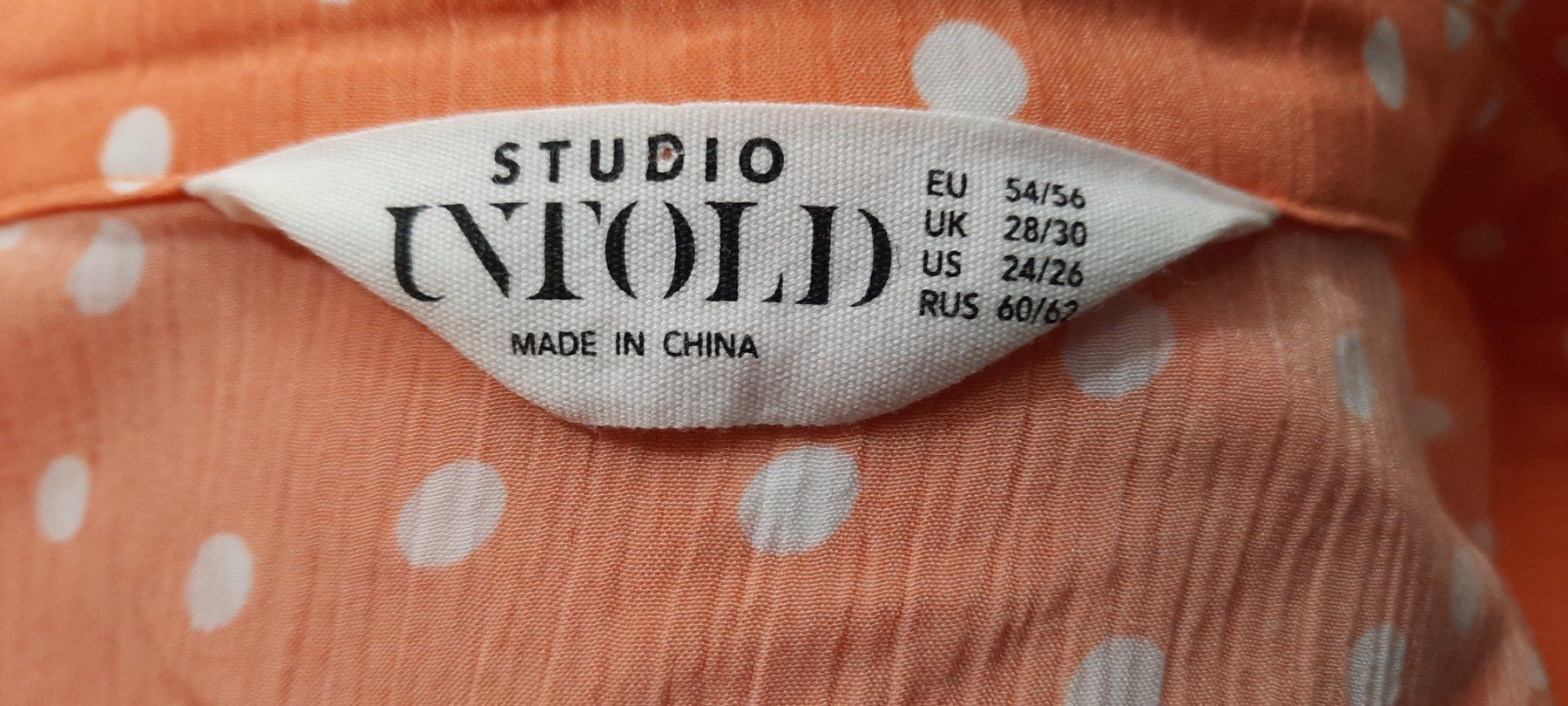 Camicette: STUDIO UNTOLD Damen Polka-Dot Bluse Orange Gr. 54/56 – Nuovo (secondo la descrizione) da Seuzach venduto da VT-Collections2 7