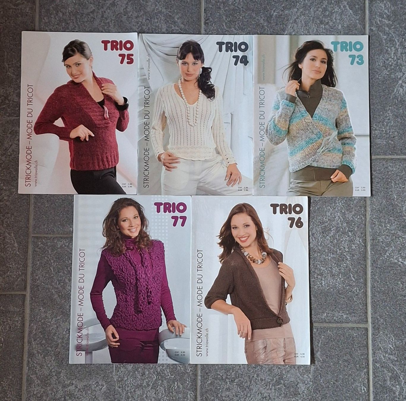 Zeitschriften & Magazine: 5 Strickhefte "TRIO" – Gebraucht aus Wislikofen von jessy75