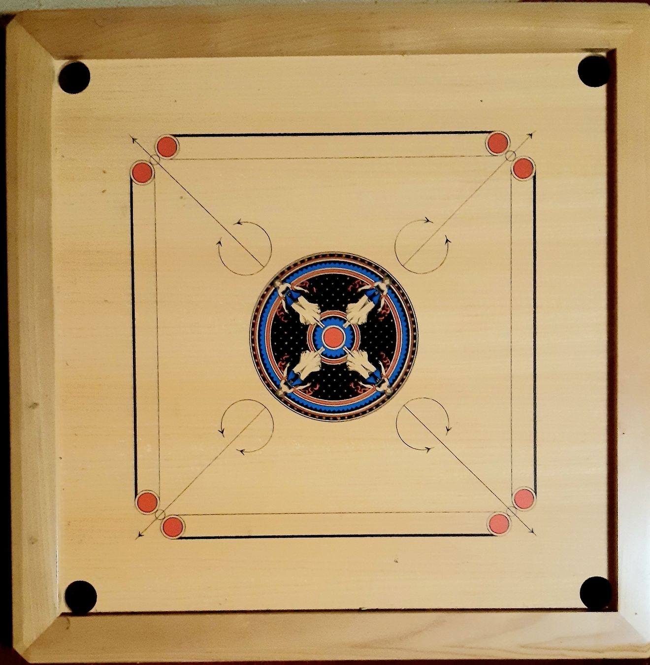 Giochi: Carambole Brettspiel neu 87/87cm – Nuovo (secondo la descrizione) da Zürich venduto da Lunalunes