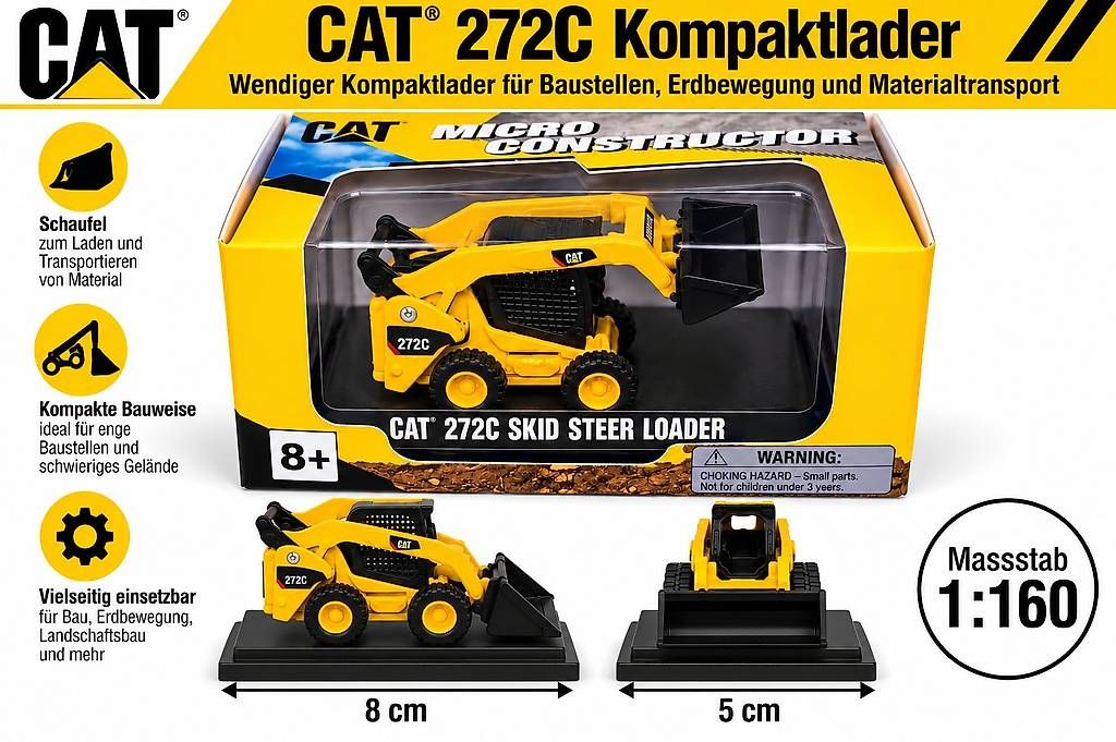 Chargeur de ferme: CAT 272C  Kompaktlader – Neuf avec emballage d'origine à Horn par rab_nw5p
