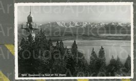 AK Chaumont NE Hauterive, La Tour et les Alpes ≈ 1943 