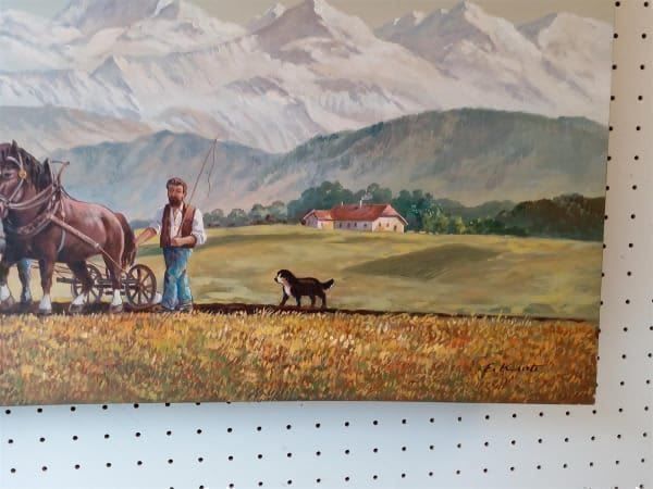 Dipinti: E.Kurti "Ackerfahrt" Oelgemälde – Usato da Zürich venduto da Galerie-Kunst 1