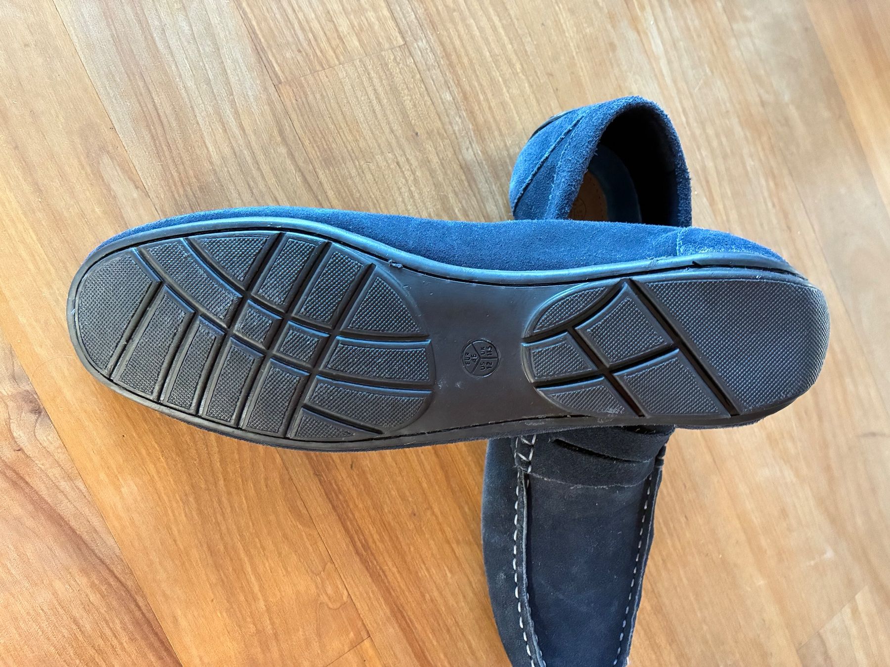 Scarpe da uomo: blauer Suede-Schuh, Gr. 46 – Nuovo (secondo la descrizione) da Wetzikon ZH venduto da chris7pat 2