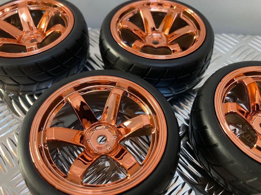 RC Radsatz 1:10 «COPPER 6-Speichen» 26mm NEU! (Neu (gemäss Beschreibung ...