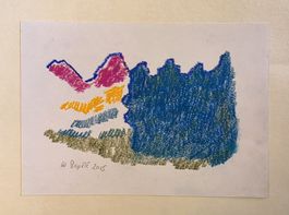 Walter Ropélé 1934 Orig. Oelkreide/Papier handsig. 21cmx15cm