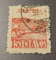 Kolumbien 1945 alte briefmarke