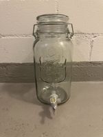 Getränkespender Glas mit Hahn guter Zustand 5 Liter