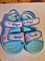 Badesandalen blau Grösse 28