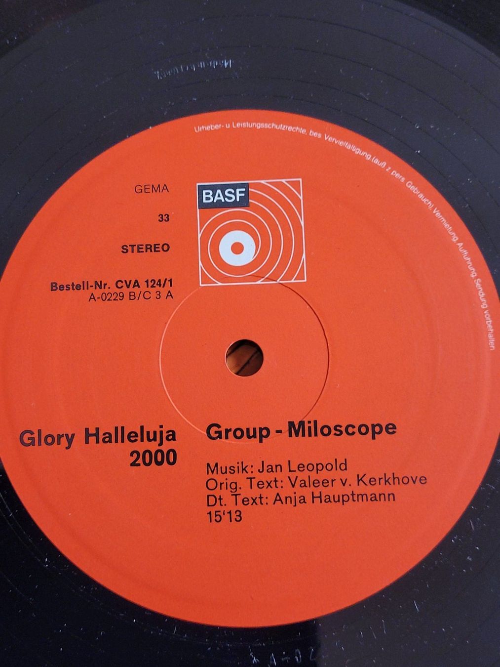 Schallplatten: Glory Halleluja 2000 - Vinyle LP - Group - Microscope – Gebraucht aus La Chaux-de-Fonds von reu_kx5l 2