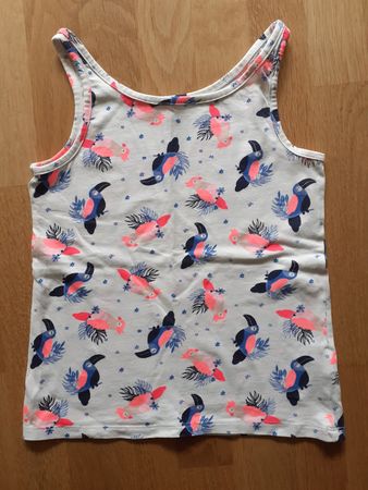 Neuwertiges Trägershirt, Gr. 128, Tukan, nie getragen!