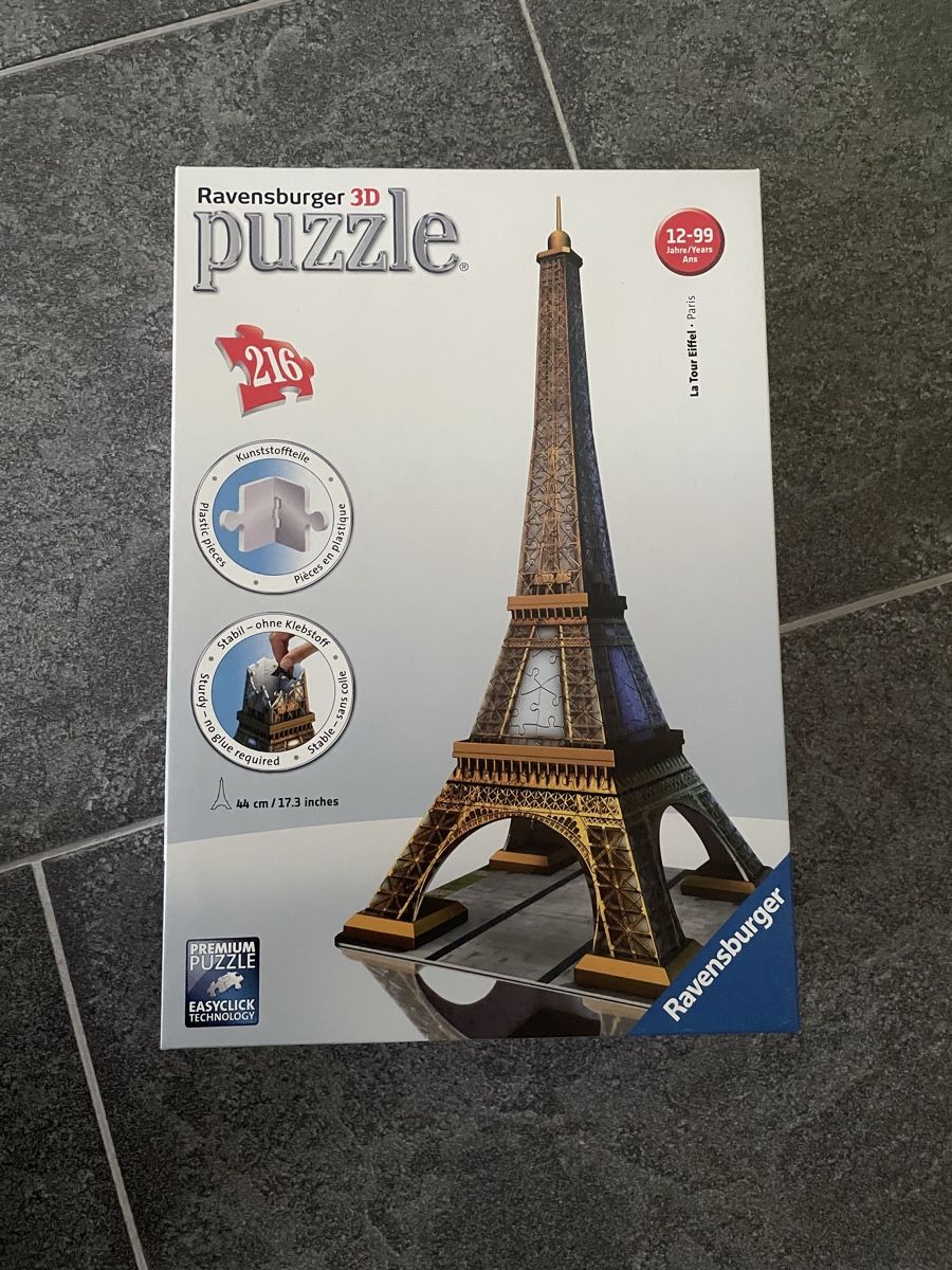 Ravensburger Puzzle: Ravensburger 3D Puzzle Eiffelturm, Komplett – Usato da Böttstein venduto da nco_gbz9 3