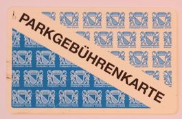 Parkgebührenkarte Stadt Zürich