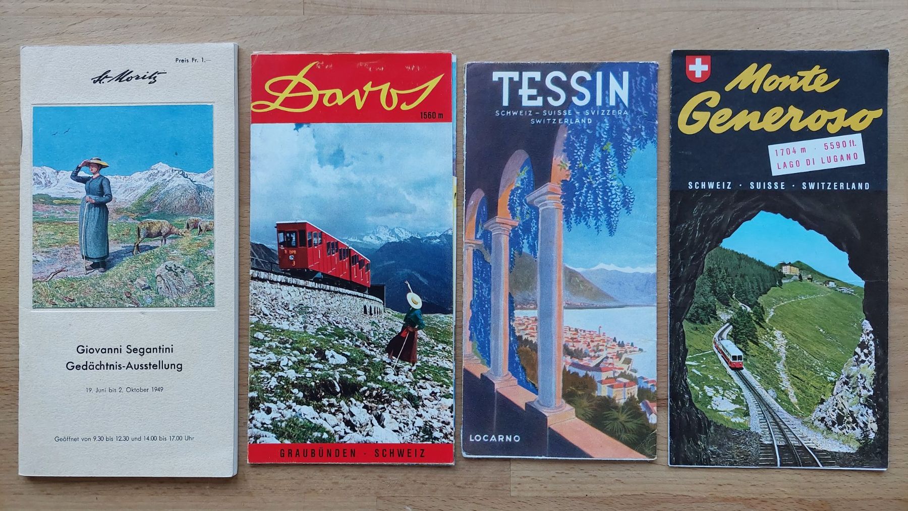 Dokumente: 4 alte Prospekte Schweiz – Gebraucht aus Obfelden von Foto_Bild_Kunst_Buch