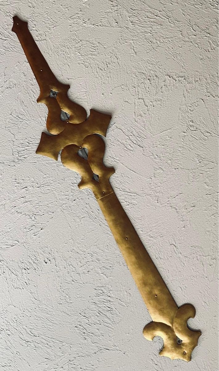 Tutte le decorazioni: Antiker Zeiger Kirchenuhr Blattvergoldet – Usato da Waldenburg venduto da Oliro75