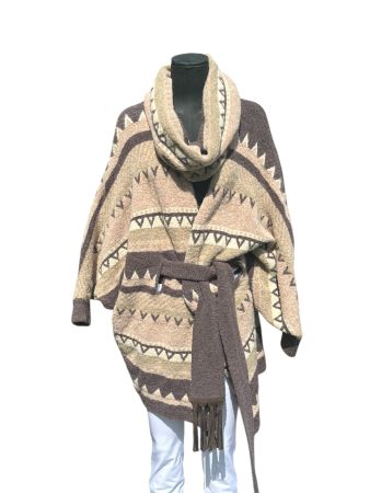 🍂🍁💦☔️… Stefanel Warme Strickjacke im Ethno-Look - Gr. M