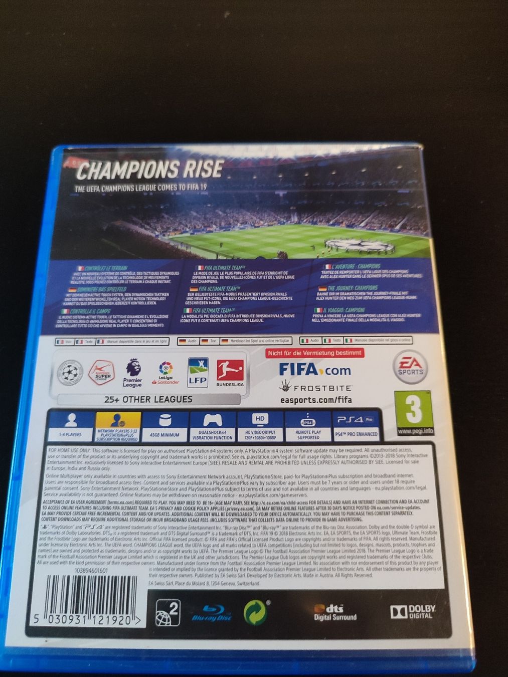 Sony Giochi: FIFA 19 PS4 Game - Excellent Condition – Usato da Martigny venduto da Errika 1