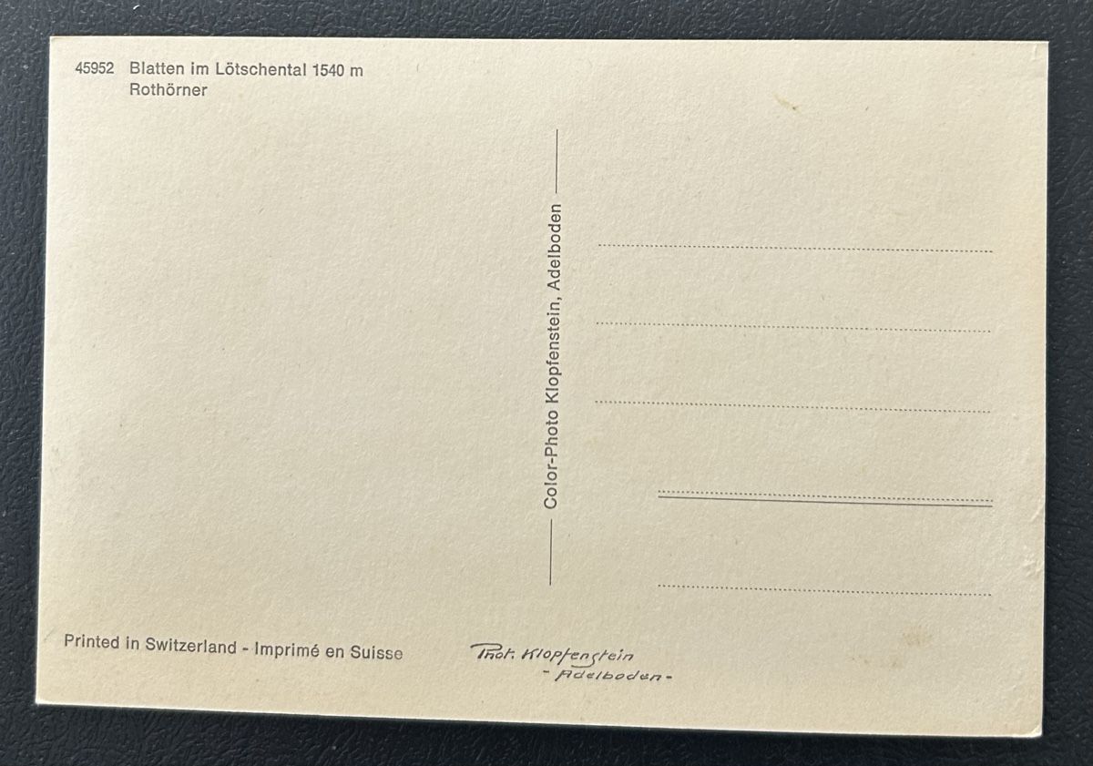 Cartoline postali: Blatten im Lötschental  – Usato da Horw venduto da Tellbub 1