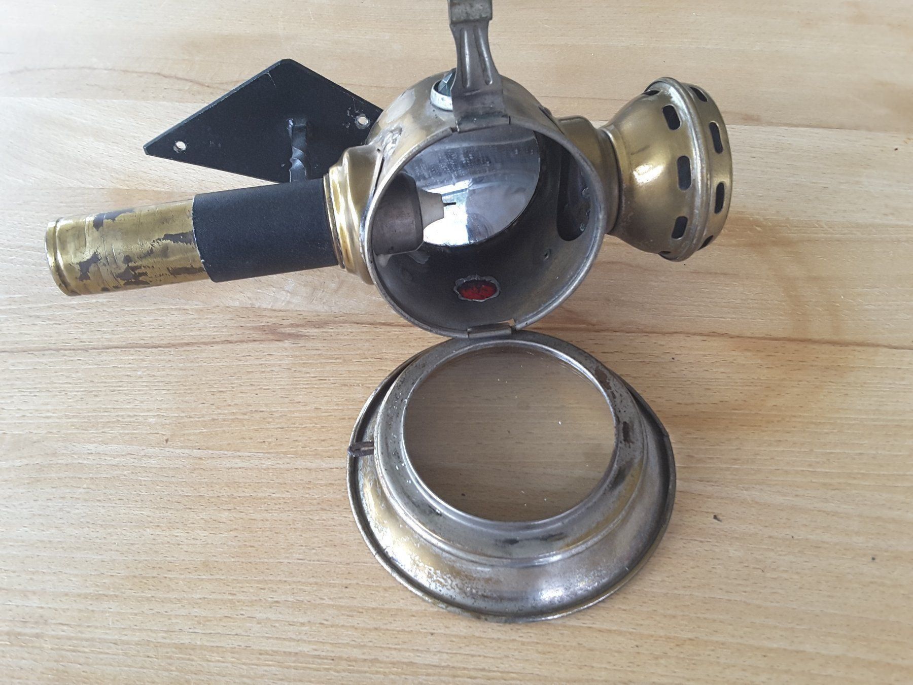 Lampade: Antike Luminor Kutschenlaterne Messing – Usato da Reichenburg venduto da Pipo-67 4