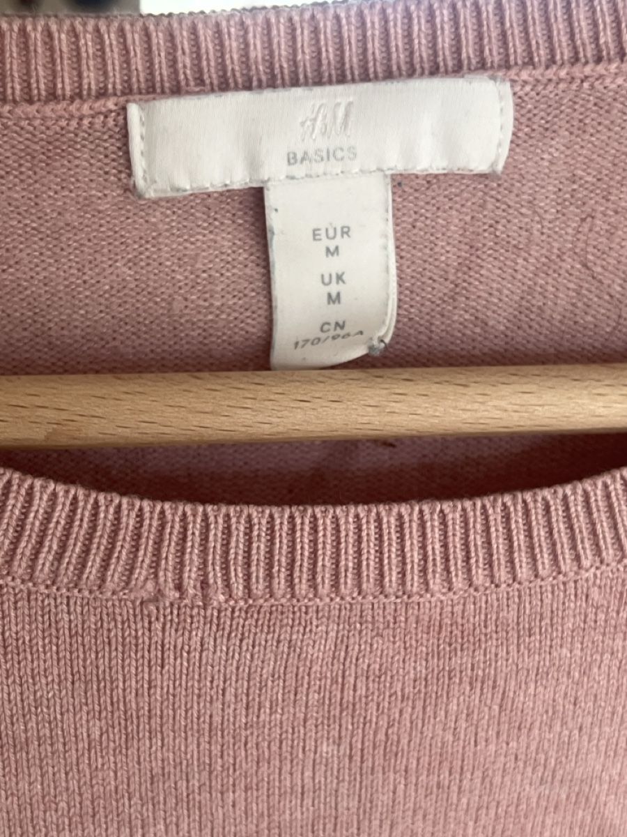 H&M Tops: Pull H&M Basics, rose, manches courtes, taille M – Gebraucht aus Walenstadt von Unianrig 1