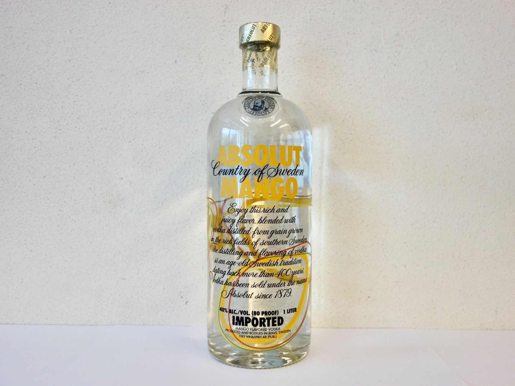 Absolut Vodka Bevande alcoliche: 1 x ABSOLUT VODKA ABSOLUT MANGO 100cl – Nuovo e nell'imballaggio originale da Kerzers venduto da zimmergruen