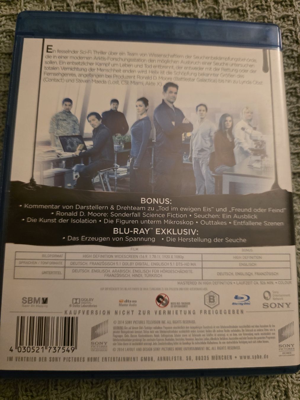 Tous les DVDs: Helix - Staffel 1 - Blu-ray – D'occasion à Ellikon a d Thur par razzorblog 1