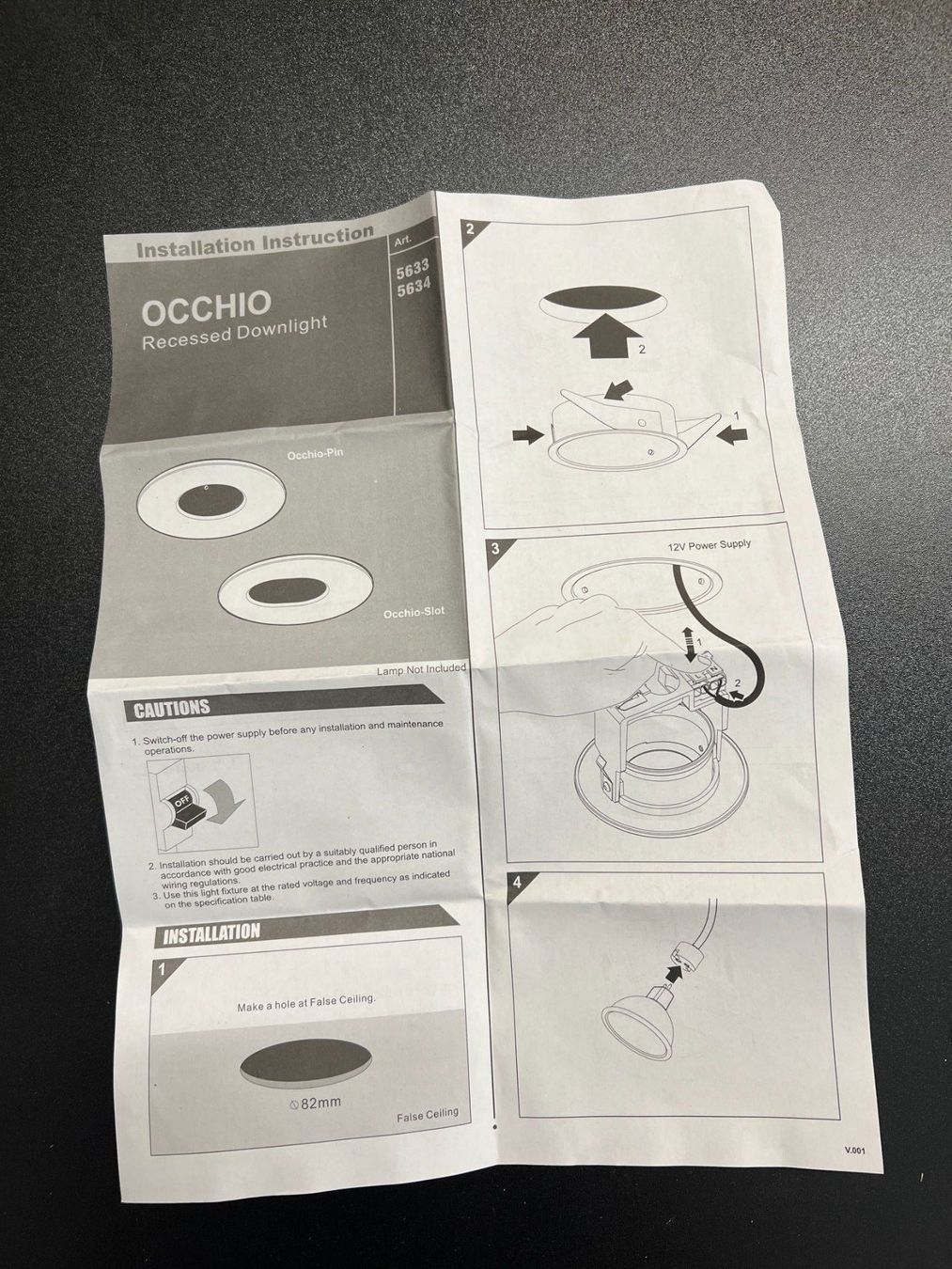 Occhio Lampade: OCCHIO SLOT WHITE – Nuovo e nell'imballaggio originale da Mägenwil venduto da BackInWhite 1