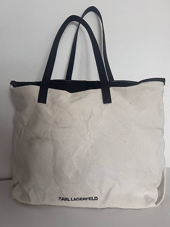 Karl Lagerfeld Taschen: Karl Lagerfeld Canvas Shopping Bag – Gebraucht aus Herisau von bru_vm5j 1