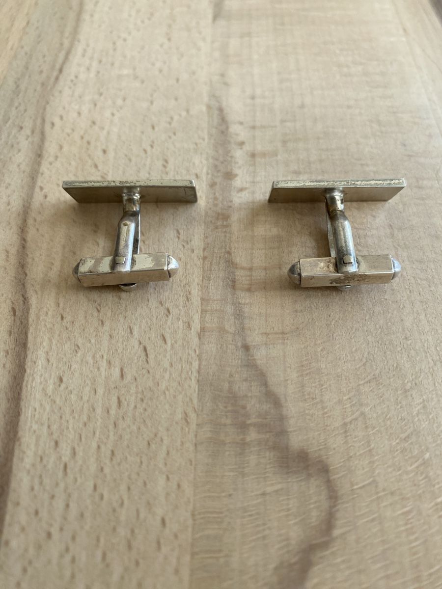 Gemelli: Vintage Manschettenknöpfe, Silber Optik – Usato da Gossau ZH venduto da Ise33 1
