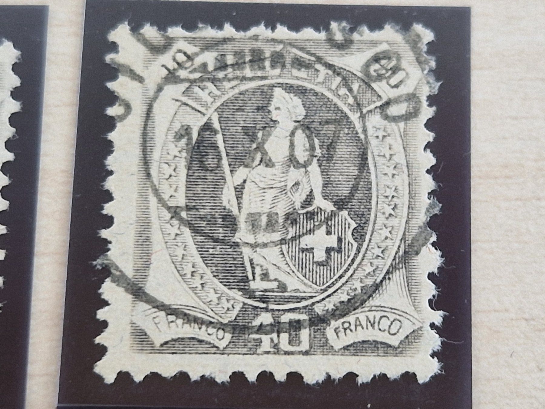 Alle Briefmarken: Stehende 4x 97A, Top, ab 1.- – Gebraucht aus Burgdorf von Glossy01 2