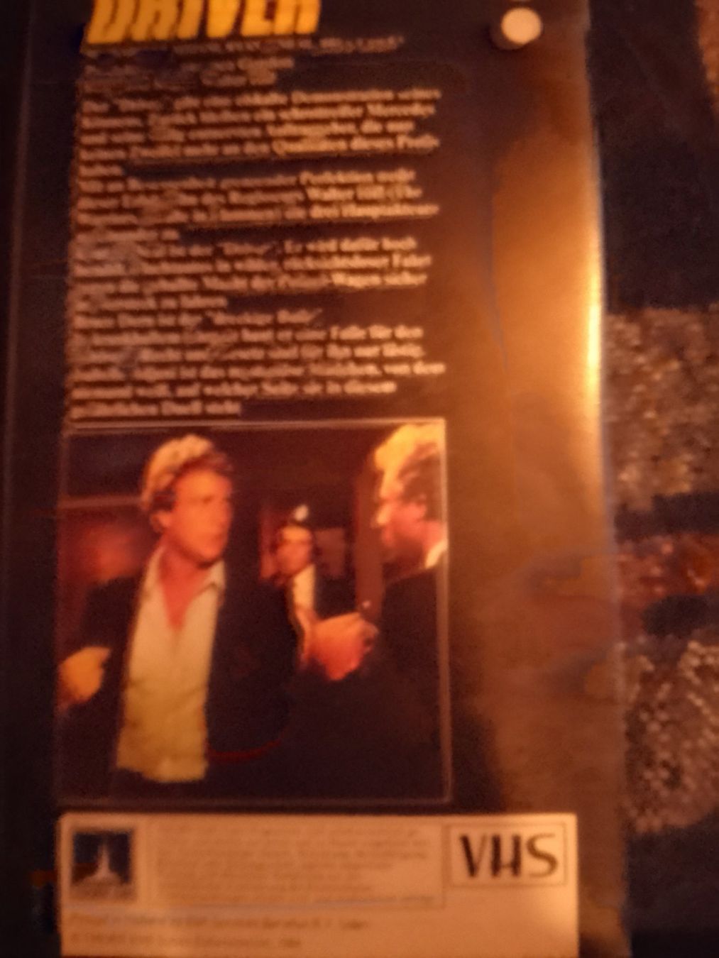 Tutti i VHS: DRIVER von Walter Hill THORN EMI VHS 1984 – Usato da Remetschwil venduto da Privatflohmi 2