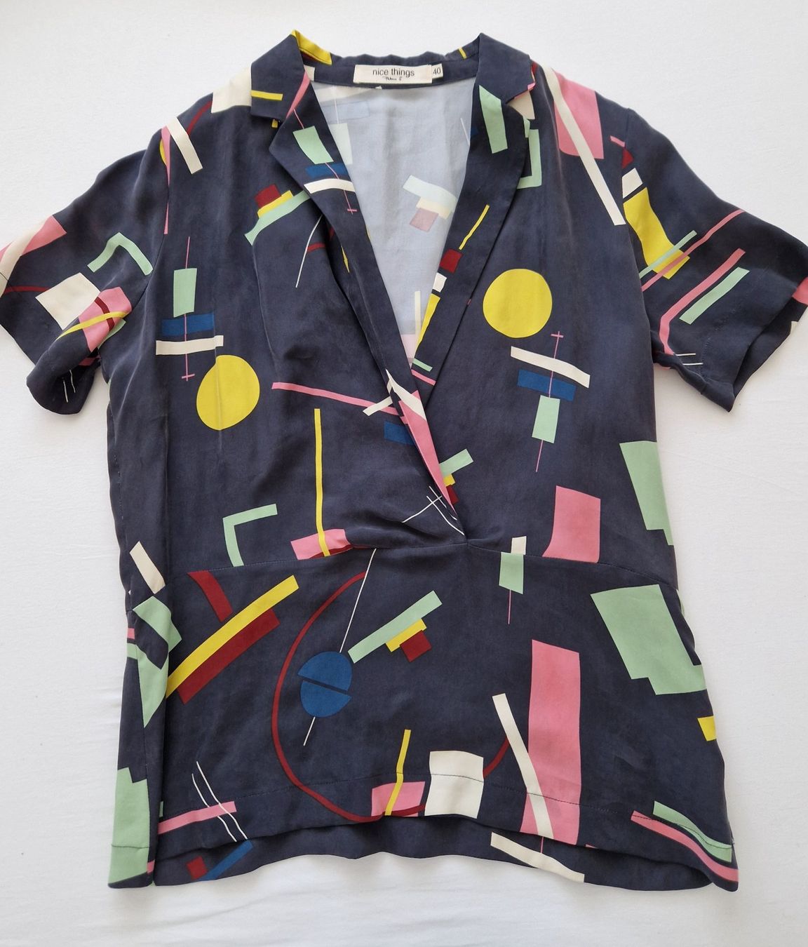 Blusen: Nice Things Bluse Gr. 38 Kandinsky Viskose – Neu und originalverpackt aus Erlinsbach SO von ULIKH 1